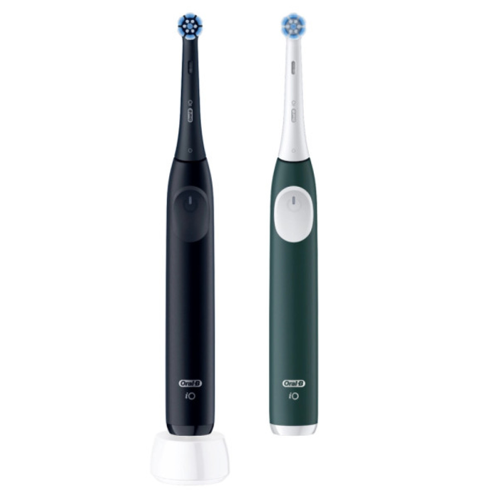 Електрична зубна щітка Oral-B iO2 Series Night Black / Forest Green + Extra Handle