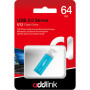 USB флеш накопичувач AddLink 64GB U12 Aqua USB 2.0 (ad64GBU12A2) USB флеш накопичувач AddLink 64GB U12 Aqua USB 2.0 (ad64GBU12A2)