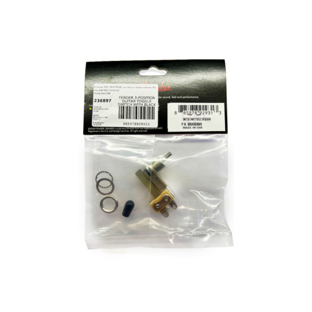 Перемикач для гітари Fender 3-Position Guitar Toggle Switch With Black Tip (236897)
