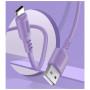 Дата кабель USB 2.0 AM to USB-C 1.0m soft silicone violet ColorWay (CW-CBUC044-PU)