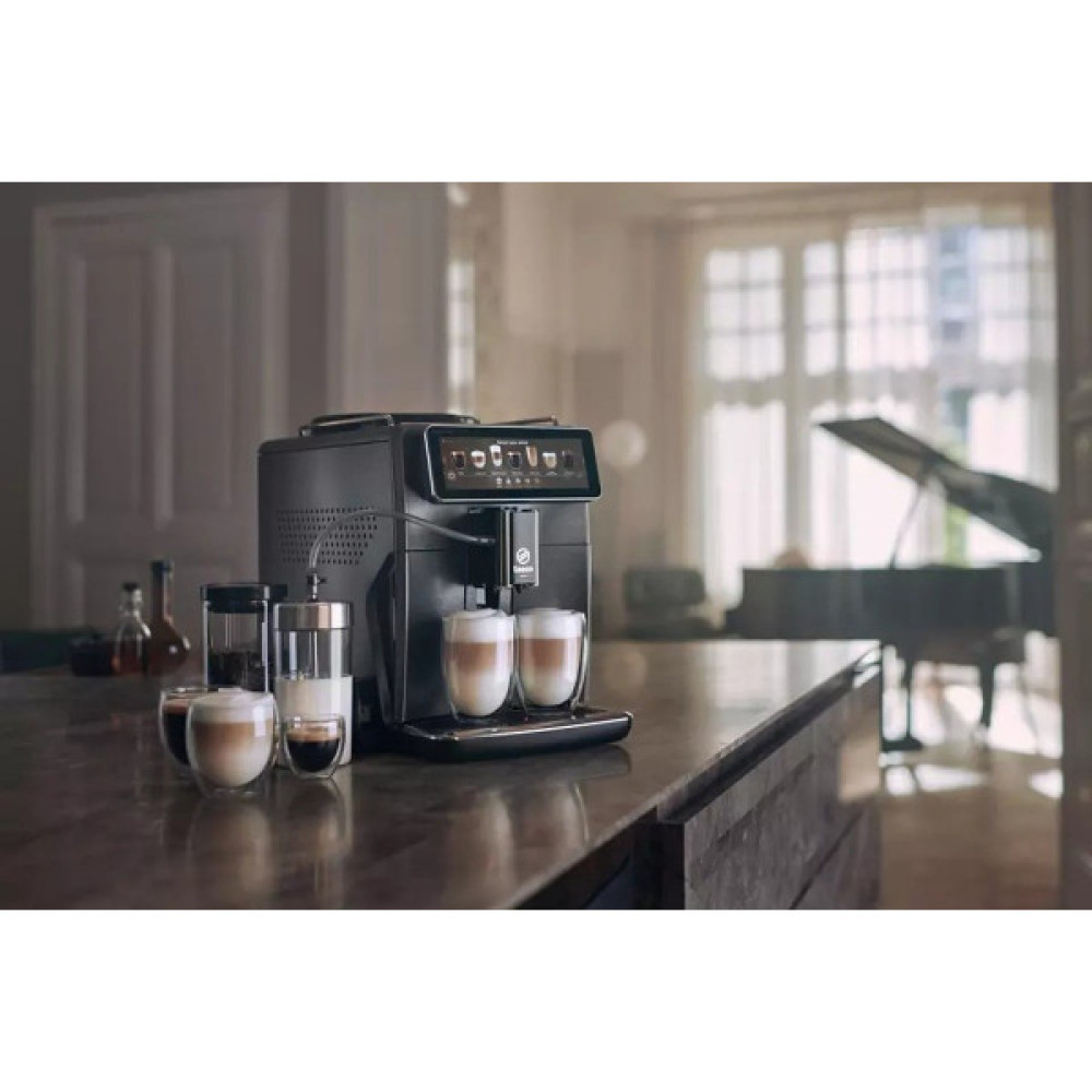 Кавомашина Saeco Xelsis Deluxe 1.7л, зерно + мелена, автомат.капучинатор, авторецептів - 22, сріблястий