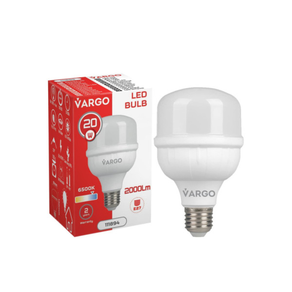 Лампочка VARGO VG-20W E27 6500K