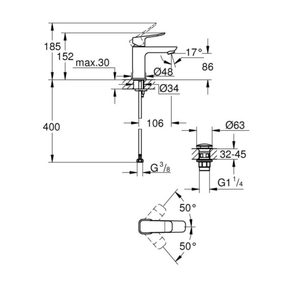 Змішувач Grohe QuickFix 1018572430