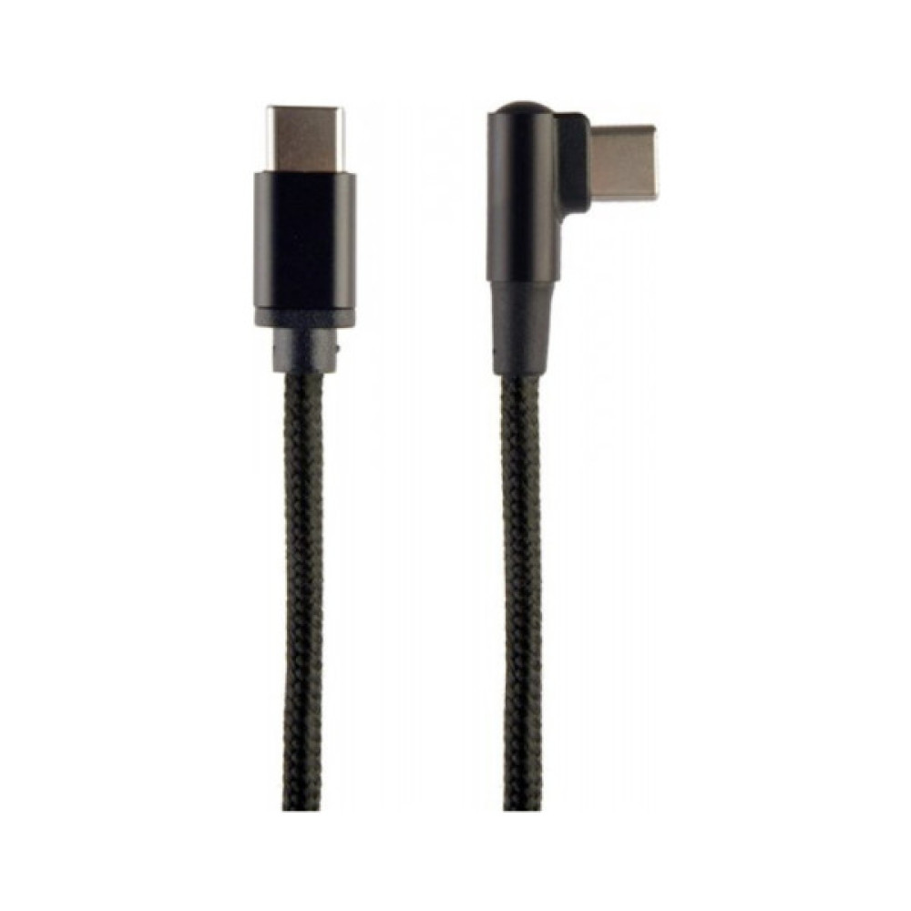 Дата кабель USB-C to USB-C 0.2m 90° corner Cablexpert (CC-USB2-CMCML-0.2M)