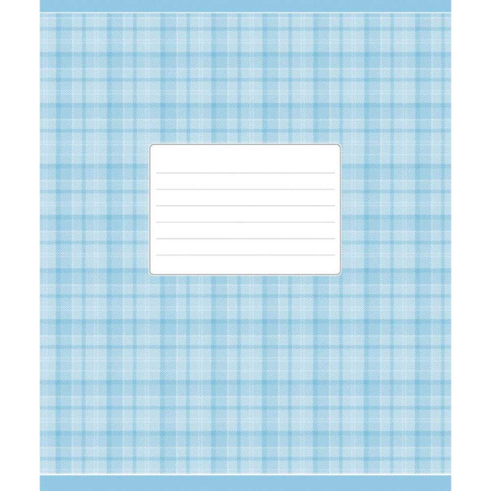 Зошит Школярик Блакитна шотландка 18 аркушів лінія (018-2578L)