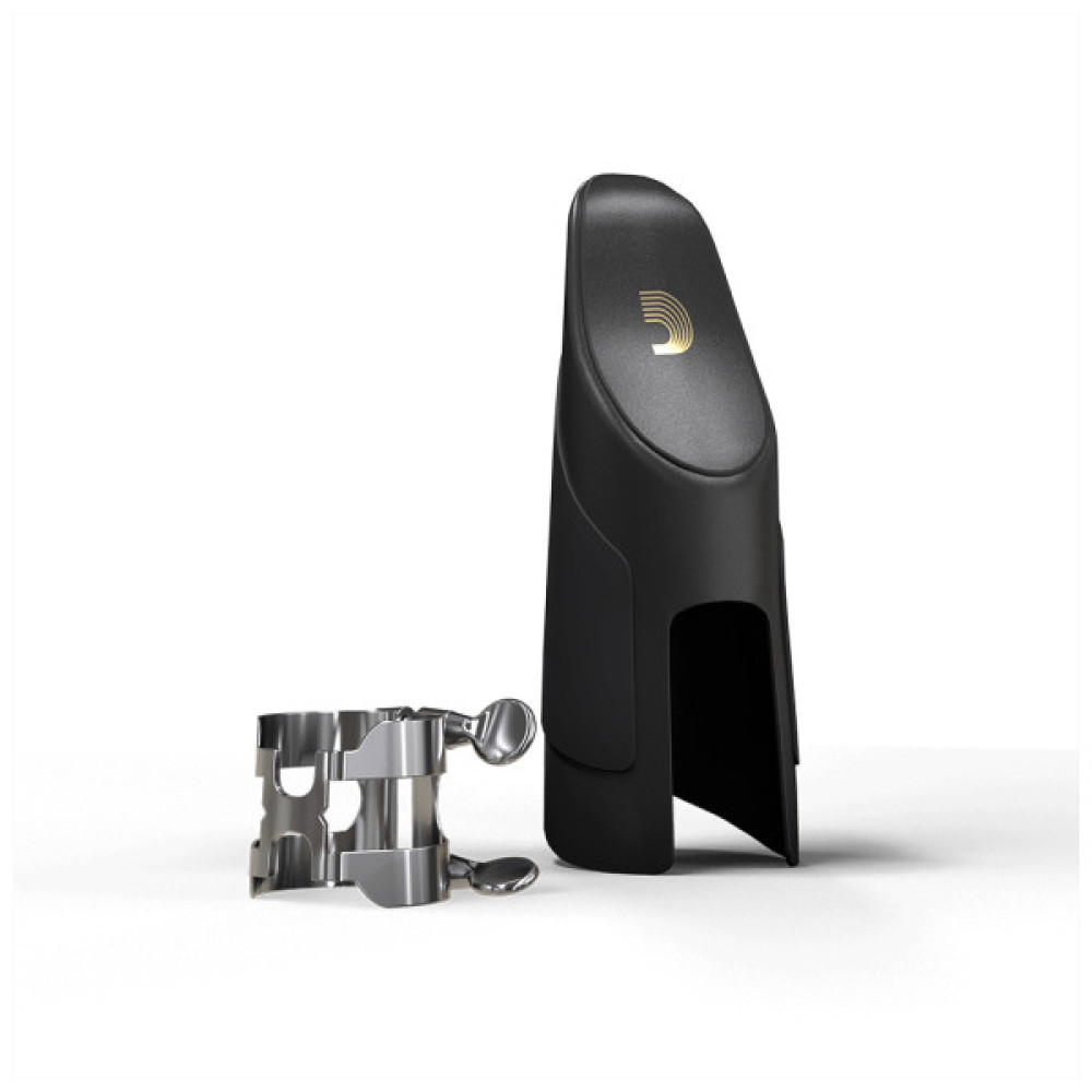 Лігатура для саксофонів D'Addario H-Ligature & Cap For Alto Saxophone Silver-Plated (HAS1S)