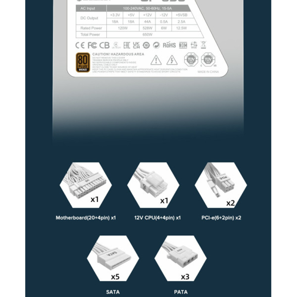 GAMEMAX GP-650-White