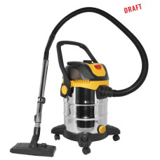 Пилосос професійний 2E PowerClean 30S 1200Вт 17кПа контейнер 30л розетка 220В/2000Вт вологе/сухе прибирання функція повітродувки IPX4 6.3кг