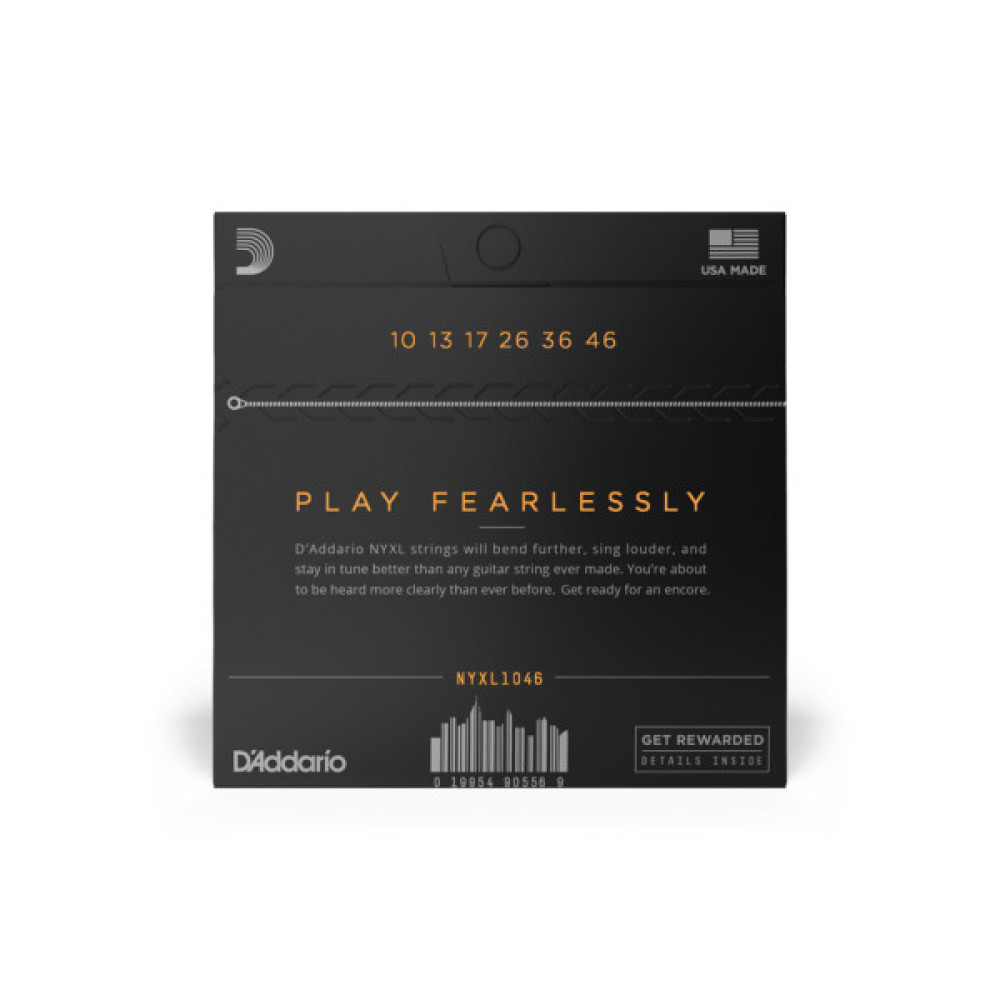 Струни для гітари D'Addario NYXL Regular Light (10-46) (NYXL1046)