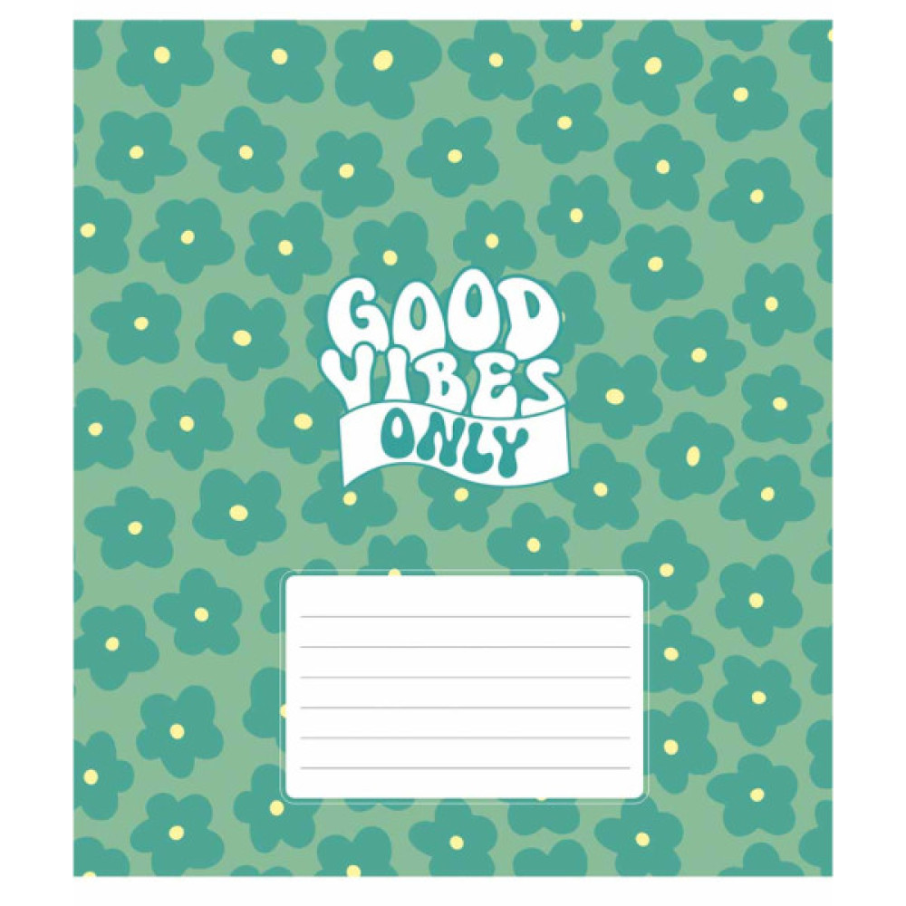 Зошит Школярик Good vibes only 24 аркуша лінія (024-3561L)