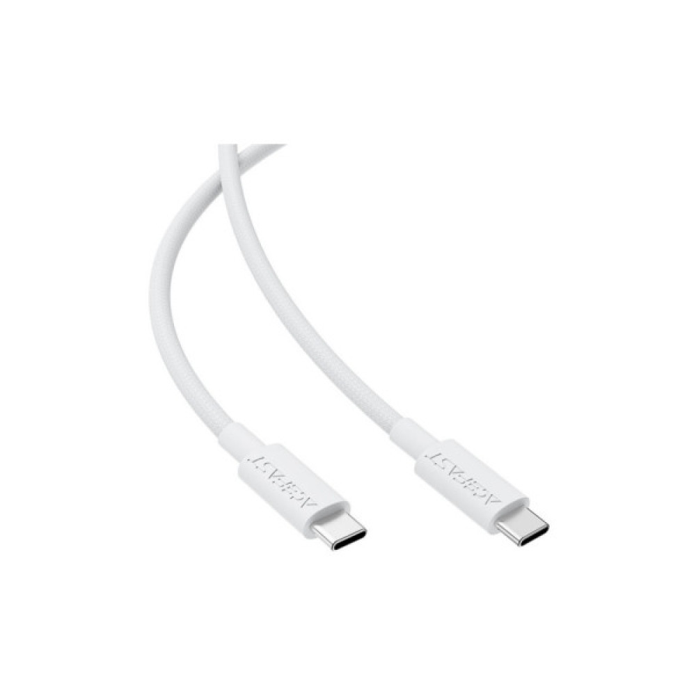Дата кабель USB-C to USB-C 1.2m 3A white Acefast (6974316284253)