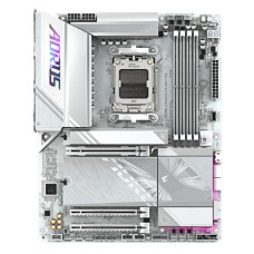 Материнська платаGIGABYTE X870E A ELITE WF7 ICE sAM5 X870 4xDDR5 M.2 HDMI DP Wi-Fi ATX білий