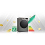 Пральна машина LG фронтальна, 9кг, 1200, A, 48см, дисплей, пара, інвертор, сріблястий