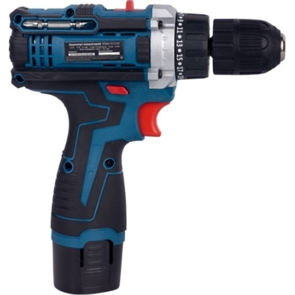 Шурупокрут-дриль акумуляторний Зеніт Профі ЗПША-12/15 S2 12В 2х1.5А·год 25Нм 350·1500об/хв