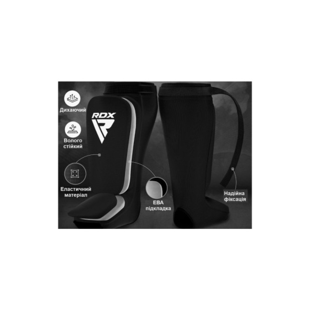 Захист гомілки і стопи RDX Shin Instep Foam Red/White S (HYP-SIRW-S)