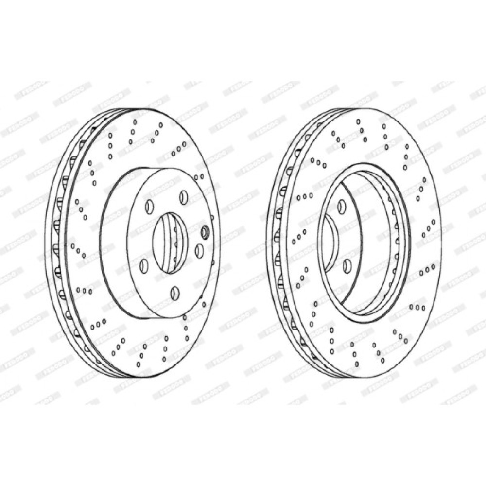Гальмівний диск FERODO DDF1693C