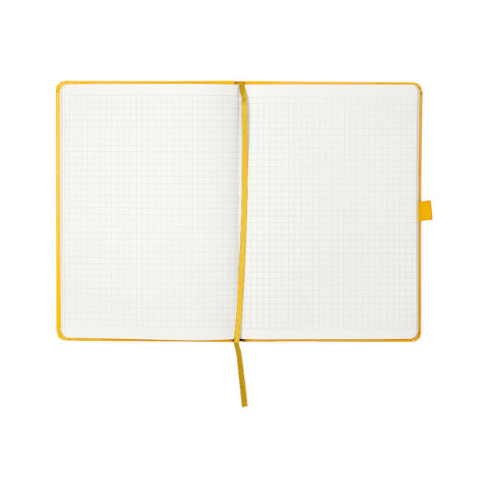 Книга записна Axent Partner, 125x195 мм, 96 аркушів, клітинка, жовта (8201-08-A)