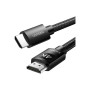 Кабель мультимедійний HDMI M to HDMI M 2.0m 4K30Hz braided HD119 black Ugreen (40101)