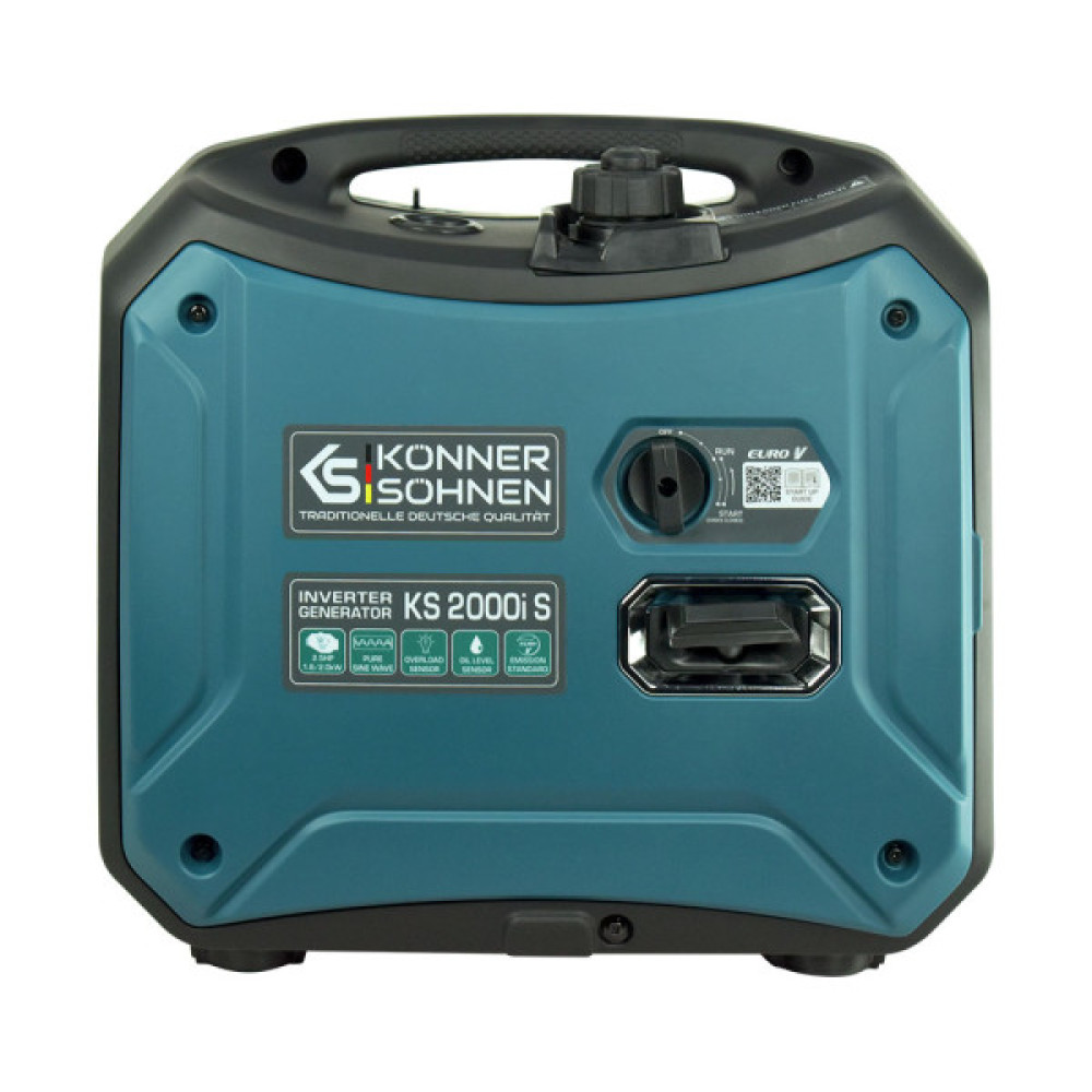 Генератор бензиновий інверторний Konner&Sohnen KS 2000i S, 230В, 2.0кВт, ручний стартер, 19кг