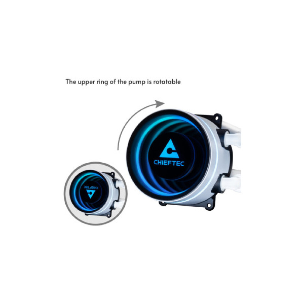 Система рідинного охолодження Chieftec Iceberg 360 ARGB WHITE (CLC-360-RGB-W)
