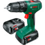 Шурупокрут-дриль акумуляторний Bosch EasyImpact 18V-40 18В 2х2А·год 20·38Нм 0-430·0-1630об·хв кейс ЗП 1.4кг Шурупокрут-дриль акумуляторний Bosch EasyImpact 18V-40 18В 2х2А·год 20·38Нм 0-430·0-1630об·хв кейс ЗП 1.4кг