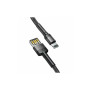 Дата кабель USB 2.0 AM to Lightning 2.0m Cafule grey+black Baseus (CALKLF-HG1) Дата кабель USB 2.0 AM to Lightning 2.0m Cafule grey+black Baseus (CALKLF-HG1)