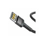 Дата кабель USB 2.0 AM to Lightning 2.0m Cafule grey+black Baseus (CALKLF-HG1) Дата кабель USB 2.0 AM to Lightning 2.0m Cafule grey+black Baseus (CALKLF-HG1)