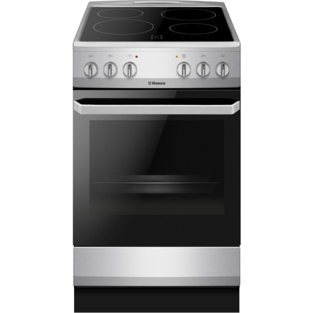 Плита Hansa електрична склокерамічна, 62л, 50x60см, конвекція, нерж