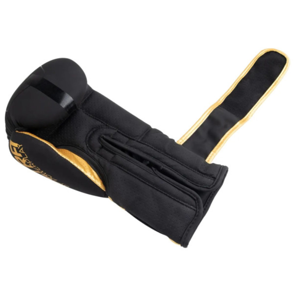 Боксерські рукавички PowerPlay 3024 Ultra Mat Чорно-Золоті 12 унцій (PP_3024_12oz_Bl/Gold)
