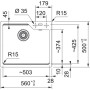 Мийка кухонна Franke Urban, фраграніт, прямокутник, без крила, 560х500х230мм, чаша - 1, врізна, UBG 610-56, сірий сланець Мийка кухонна Franke Urban, фраграніт, прямокутник, без крила, 560х500х230мм, чаша - 1, врізна, UBG 610-56, сірий сланець