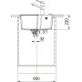 Мийка кухонна Franke Urban, фраграніт, прямокутник, без крила, 560х500х230мм, чаша - 1, врізна, UBG 610-56, сірий сланець Мийка кухонна Franke Urban, фраграніт, прямокутник, без крила, 560х500х230мм, чаша - 1, врізна, UBG 610-56, сірий сланець
