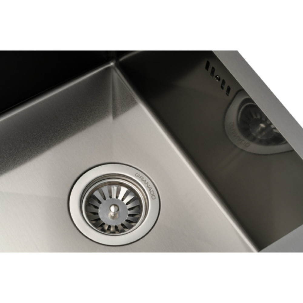 Мийка кухонна GRANADO Under top STEEL S201 black (GS08201B)