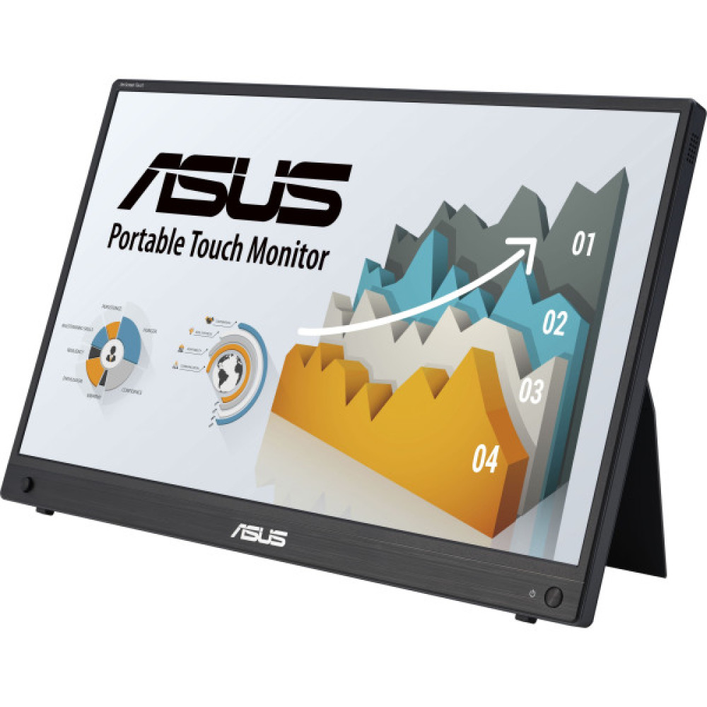 Монітор портативний Asus 15.6" ZenScreen MB16AMTR mHDMI, 2xUSB-C, MM, IPS, 7800mAh, Touch, Case