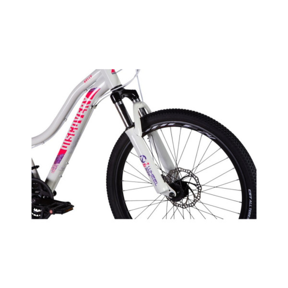 Велосипед Discovery 24" KELLY DD рама-11" ST 2025 біло-рожевий (OPS-DIS-24-363)