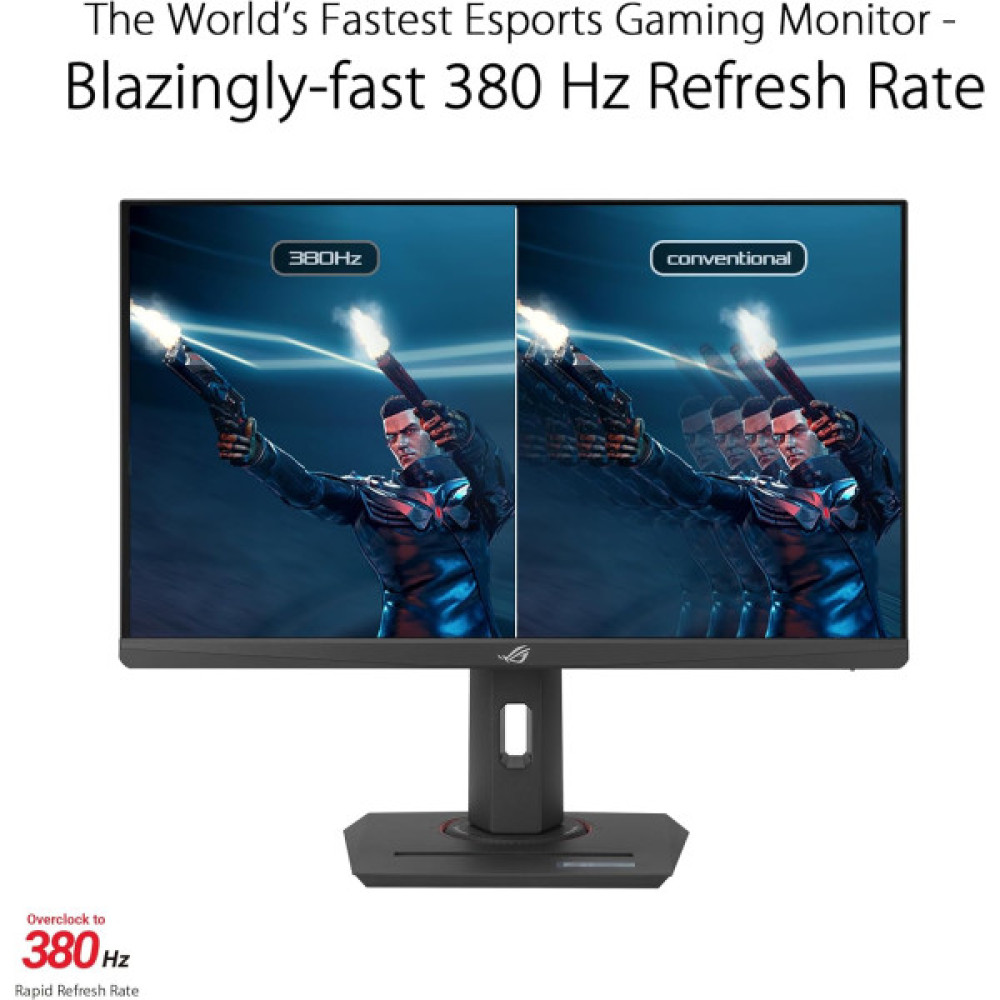 Монітор Asus 24.5" ROG Strix XG259QNS 2xHDMI, DP, 2xUSB, Audio, IPS, 380Hz, 0.3ms, sRGB 110%, AdaptiveSync, Pivot, HDR400