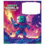 Зошит Школярик Great world 12 аркушів клітинка (012-3533K) Зошит Школярик Great world 12 аркушів клітинка (012-3533K)