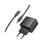 Зарядний пристрій HOCO CS61A Bright 1xUSB-C PD30W + 1xUSB QC3.0 + cable USB-C to Lightning Black (6942007638432) Зарядний пристрій HOCO CS61A Bright 1xUSB-C PD30W + 1xUSB QC3.0 + cable USB-C to Lightning Black (6942007638432)