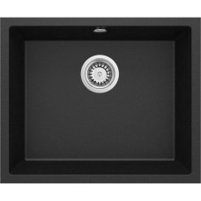 Мийка кухонна Deante Corda, граніт, прямокутник, без крила, 550х460х204мм, чаша - 1, накладна, металічний графіт Мийка кухонна Deante Corda, граніт, прямокутник, без крила, 550х460х204мм, чаша - 1, накладна, металічний графіт