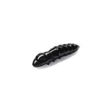 Силікон рибальський FishUP Pupa 0.9" 101 - Black, cheese taste (12шт/уп) (1864.03.50)