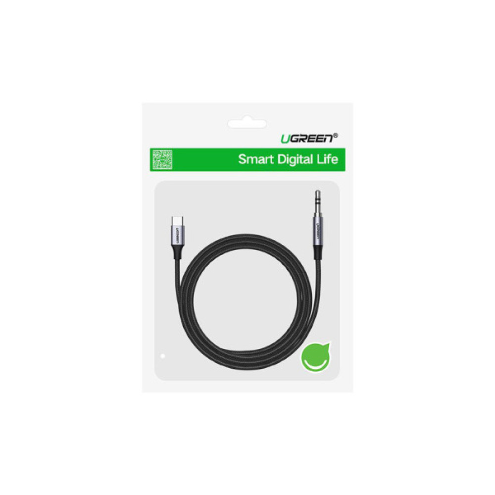 Кабель мультимедійний USB-C to 3.5mm M 1.0m CM450 Ugreen (20192)