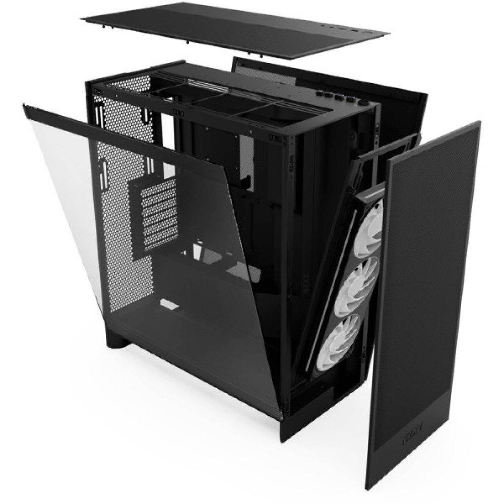 Корпус NZXT H7 Flow RGB All Black (CM-H72FB-R1)
