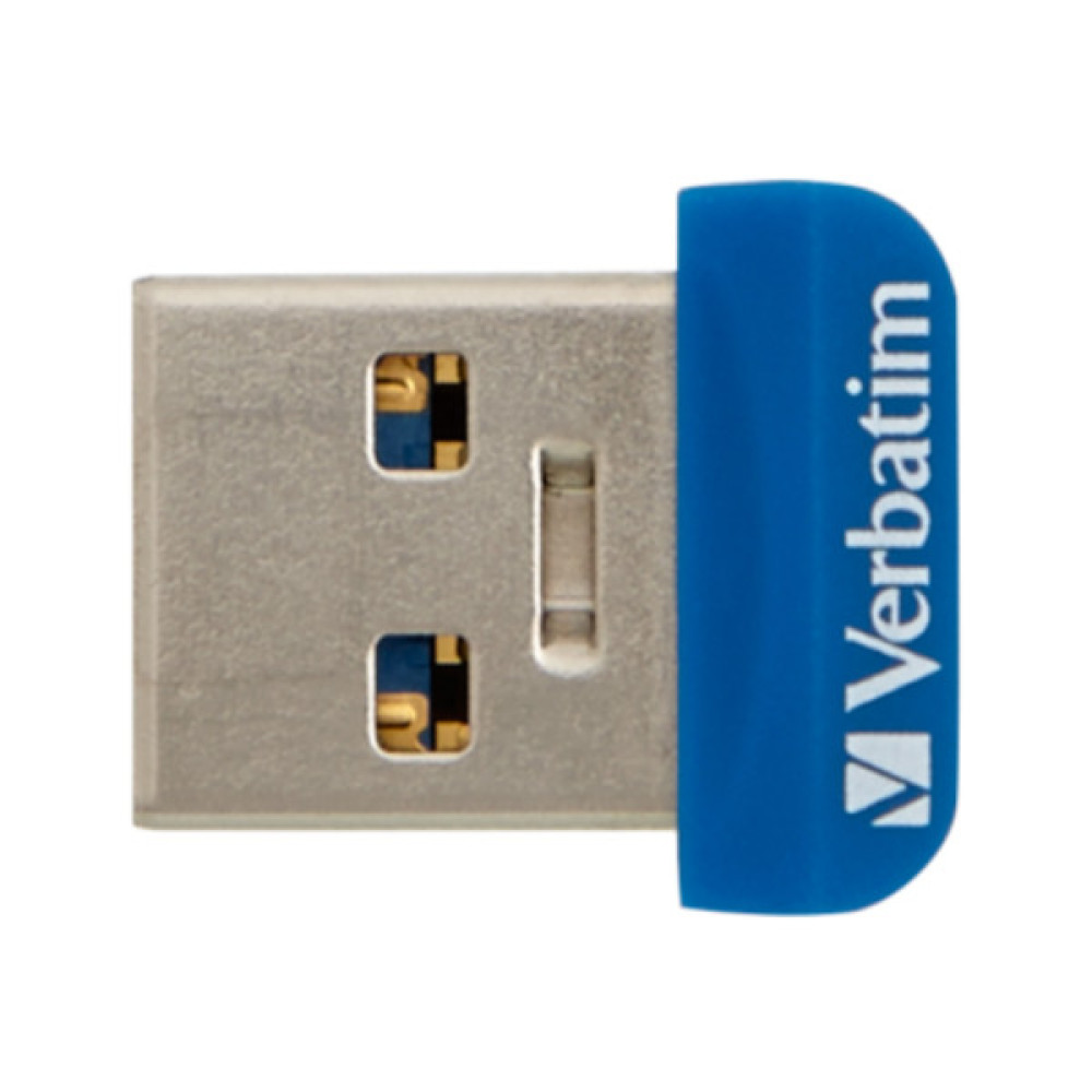 USB флеш накопичувач Verbatim 16GB Store 'n' Stay NANO Blue USB 3.0 (98709)