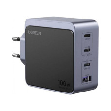 Зарядний пристрій Ugreen 4xUSB 100W (3xUSB-C+USB-A) Gan Nexode Fast Charger Grey X565 (35043)