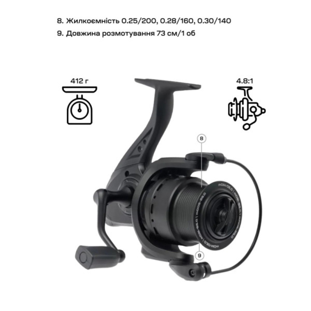 Котушка Brain Champ Feeder 5000 3+1BB 4.81 (1858.80.74)