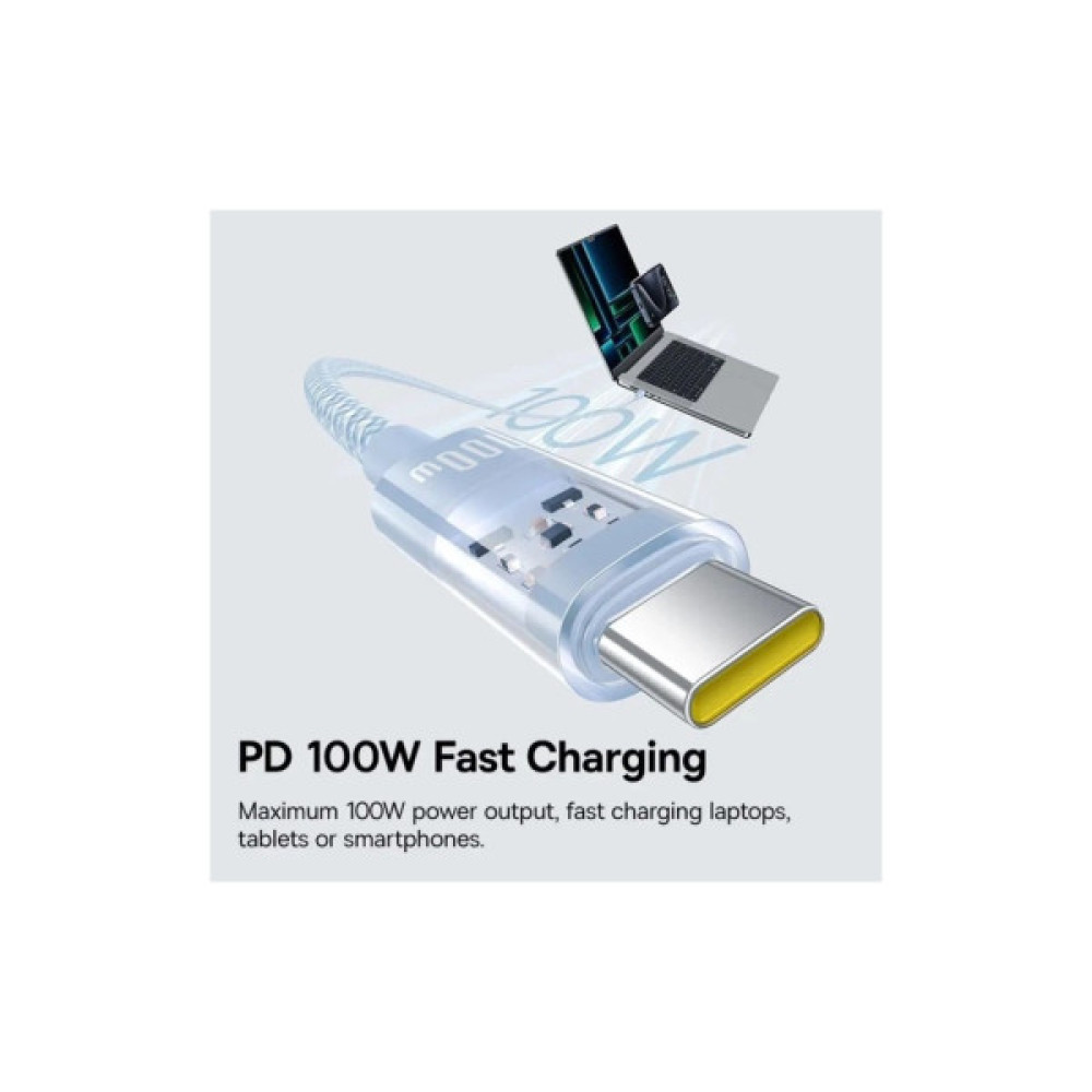 Дата кабель USB-C to USB-C 1.0m 100W blue Baseus (1167203)