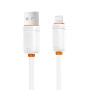 Дата кабель USB 2.0 AM to Lightning 1.0m 3A white XO (XO-CB-300UL-WH)