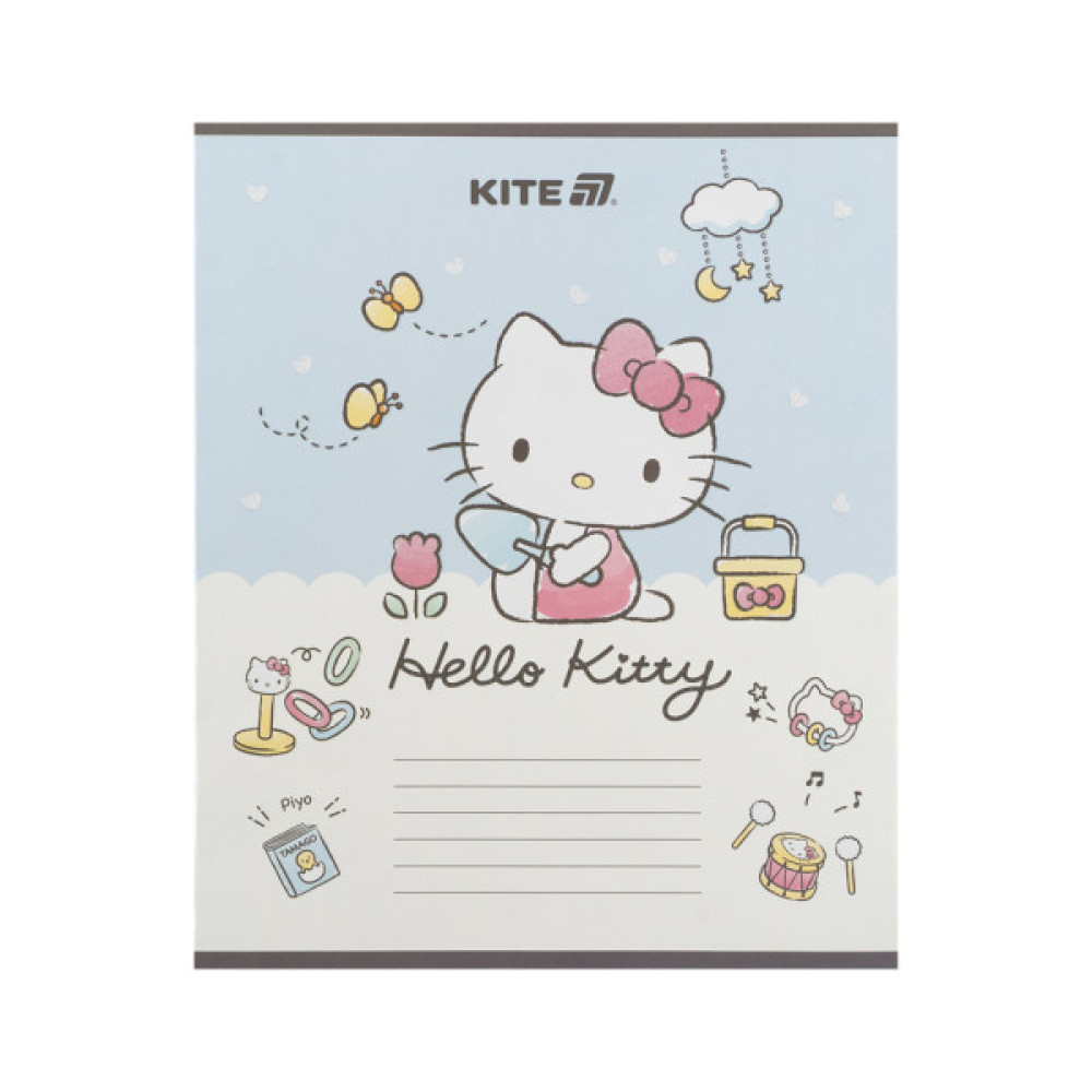 Зошит Kite Hello Kitty, 12 аркушів, коса лінія (HK25-235-1)