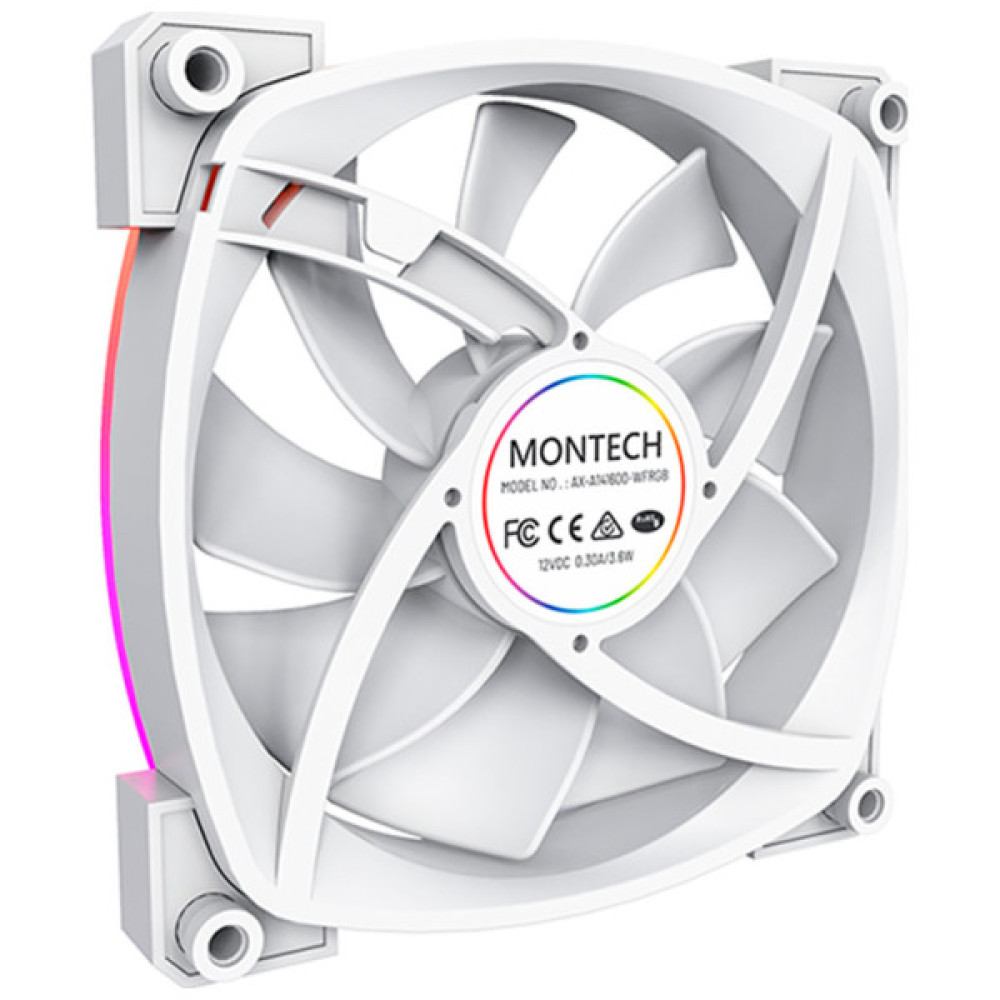 Кулер до корпусу MONTECH RX140 PWM WHITE
