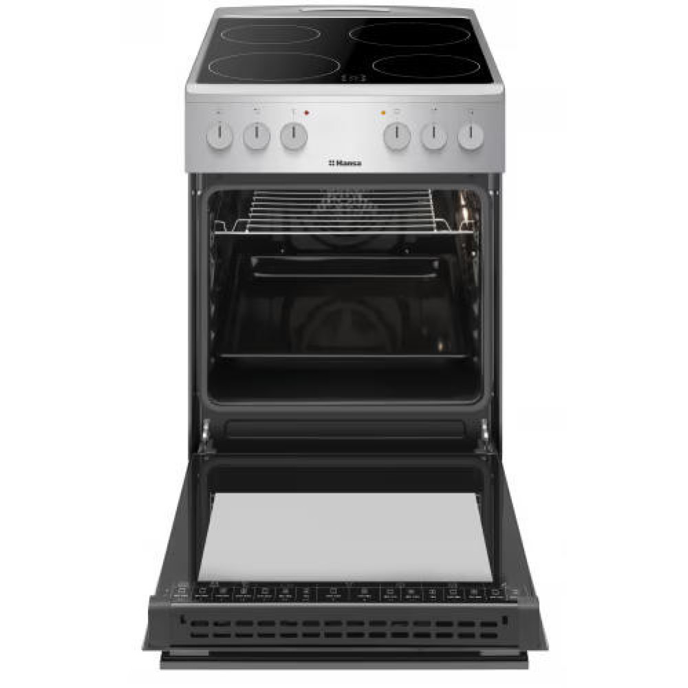 Плита Hansa електрична склокерамічна, 50х60см, 62л, нержавіюча сталь