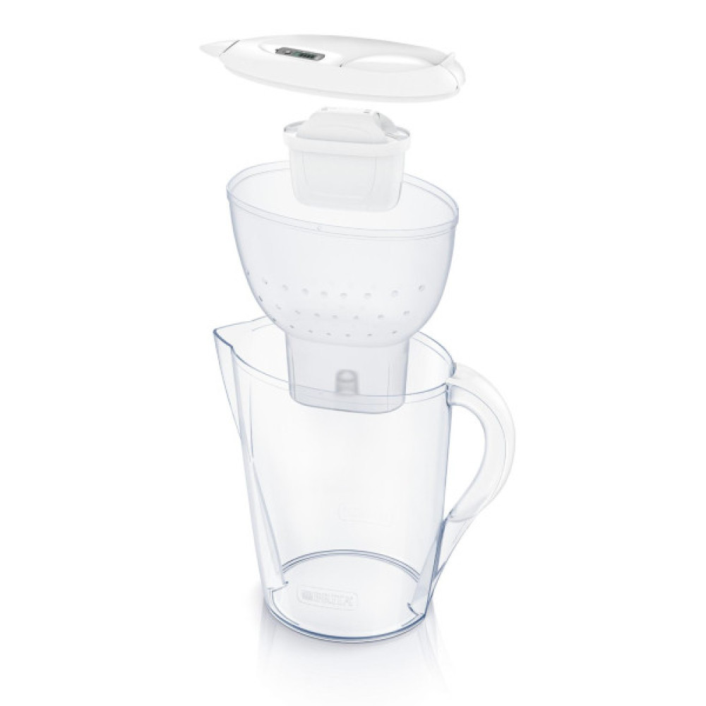 Фільтр-глечик Brita Marella Memo MXPro 2.4л (1.4л очищеної води) + 3 картриджа білий